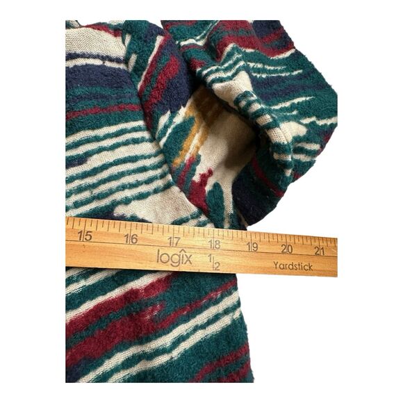 Lucky Brand Aztec‎ Western Native Open Front Long Cardigan Sweater Size Small - Picture 10 of 11